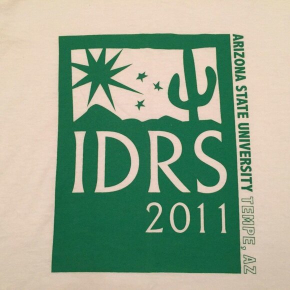 Jerzees Mens Arizona State University IDRS 2011 White T-Shirt Size Medium - Picture 1 of 8